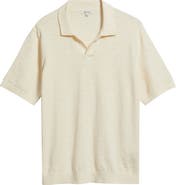 Madewell Johnny-Collar Cotton Slub Sweater Polo