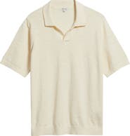 Madewell Johnny-Collar Cotton Slub Sweater Polo