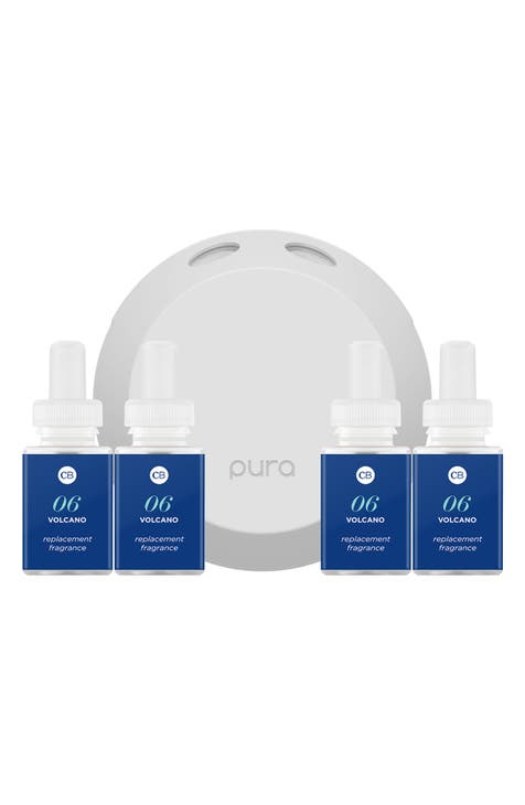 Pura Diffuser Smart Device+ 2 Volcano Scent Refills -Brand buy New Set-