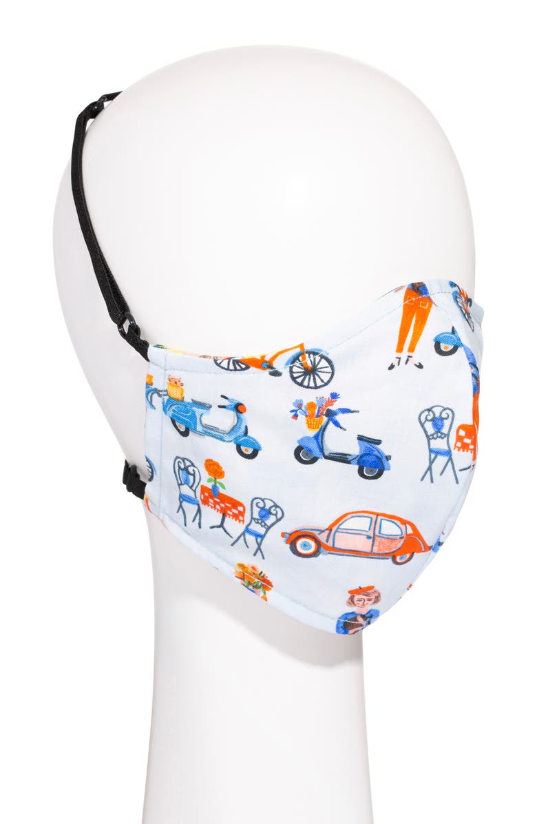 L. Erickson Love Adult Contoured Reversible Face Mask, Alternate, color,