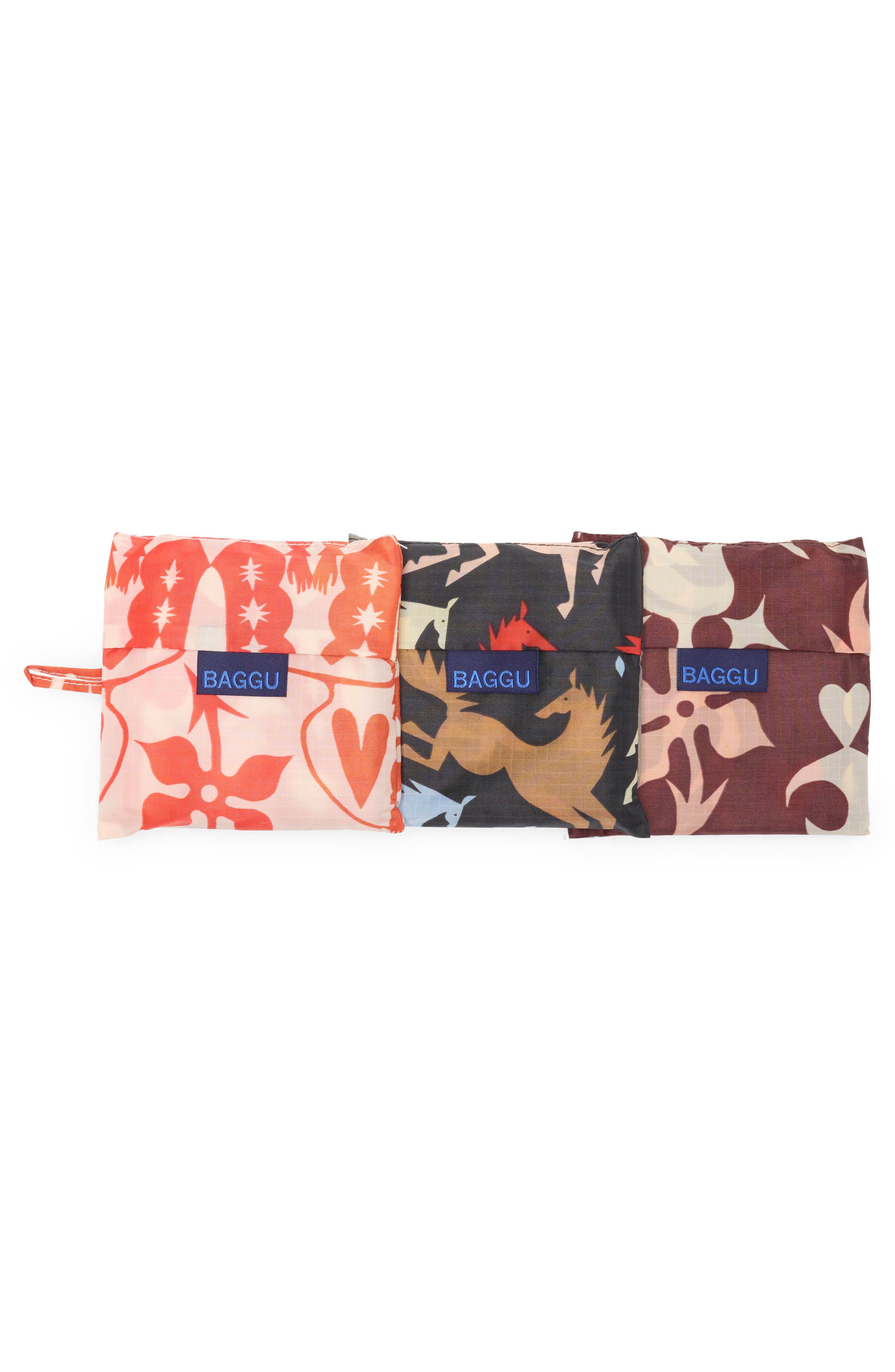 Standard Set of 3 Reusable Totes, Alternate, color, WESTERN CUT-OUTS