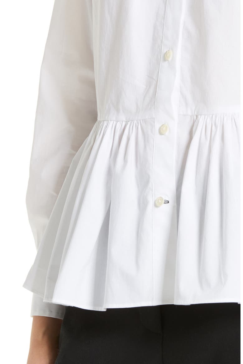 poplin swing shirt, Alternate, color, FRESH WHITE
