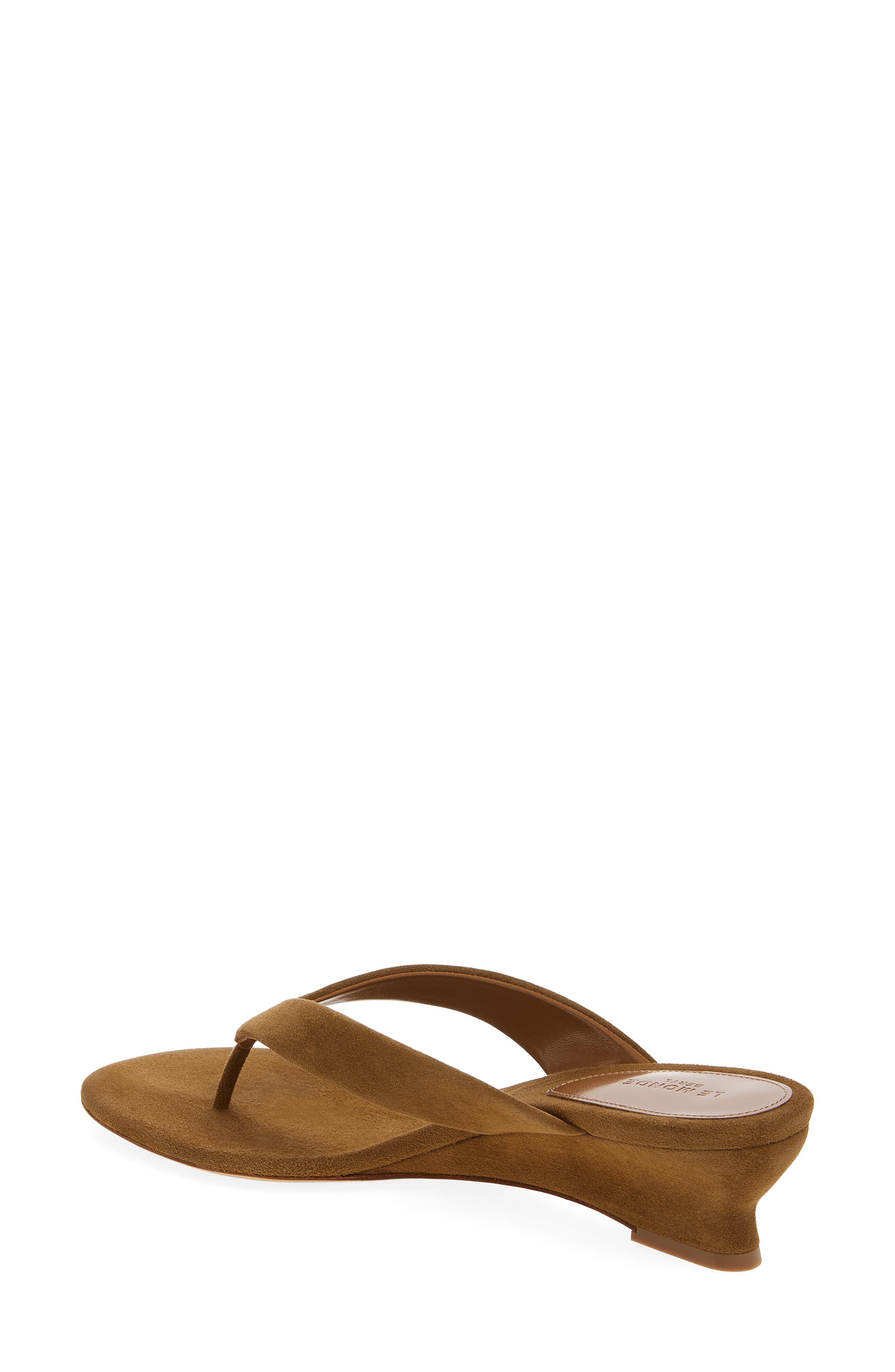 Le Monde Béryl Micro Wedge Flip Flop, Alternate, color, Taupe