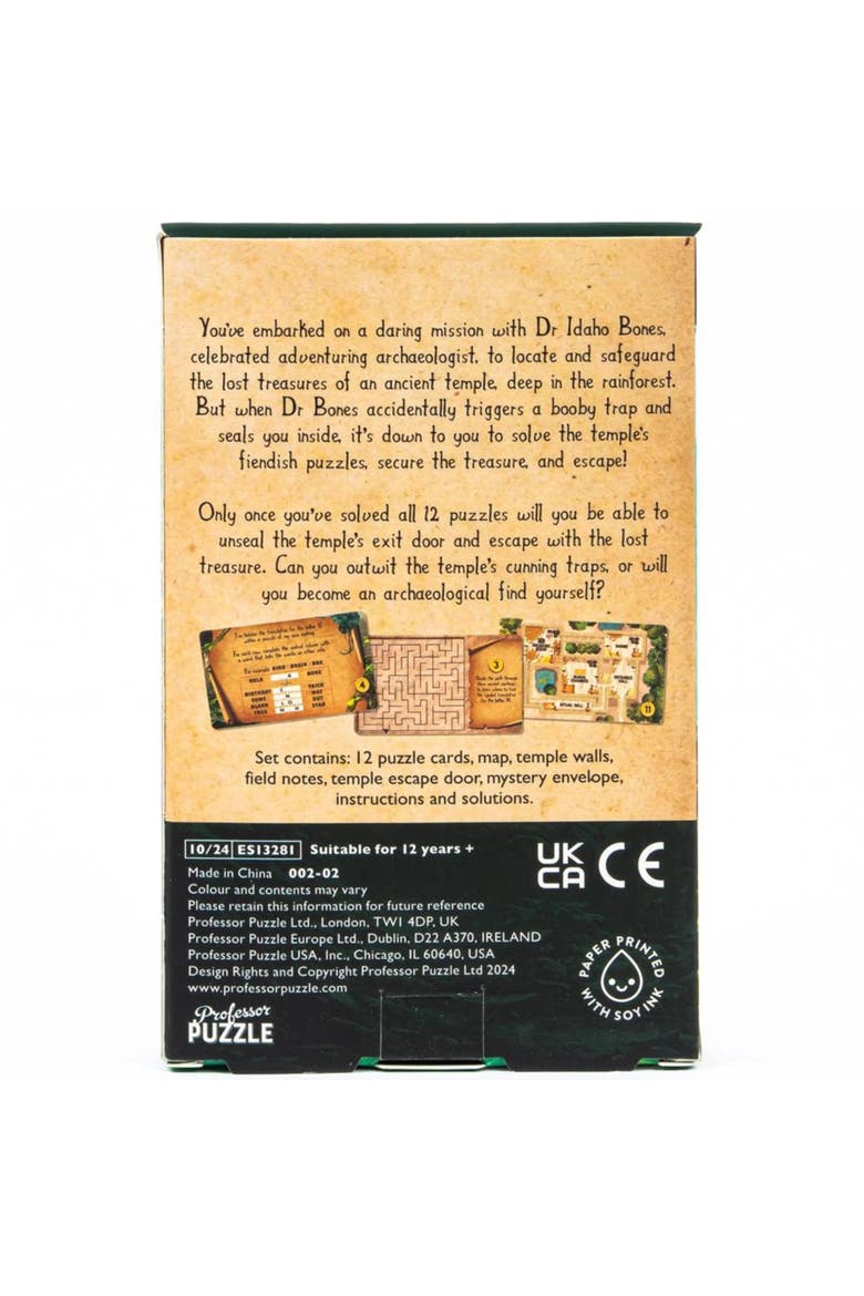 Escape from the Lost Temple Escape Room Board Game, Alternate, color, Multicolored