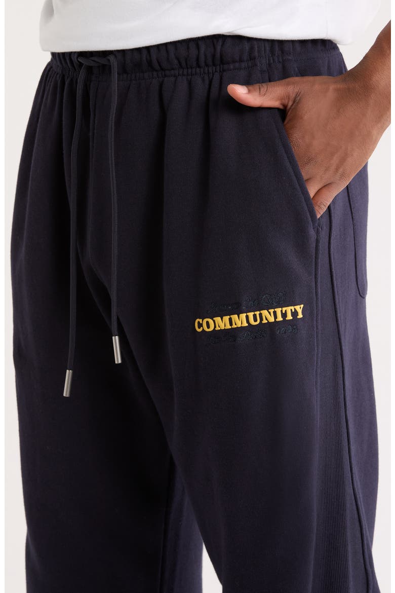 Track Cotton Sweatpants, Alternate, color, NAVY