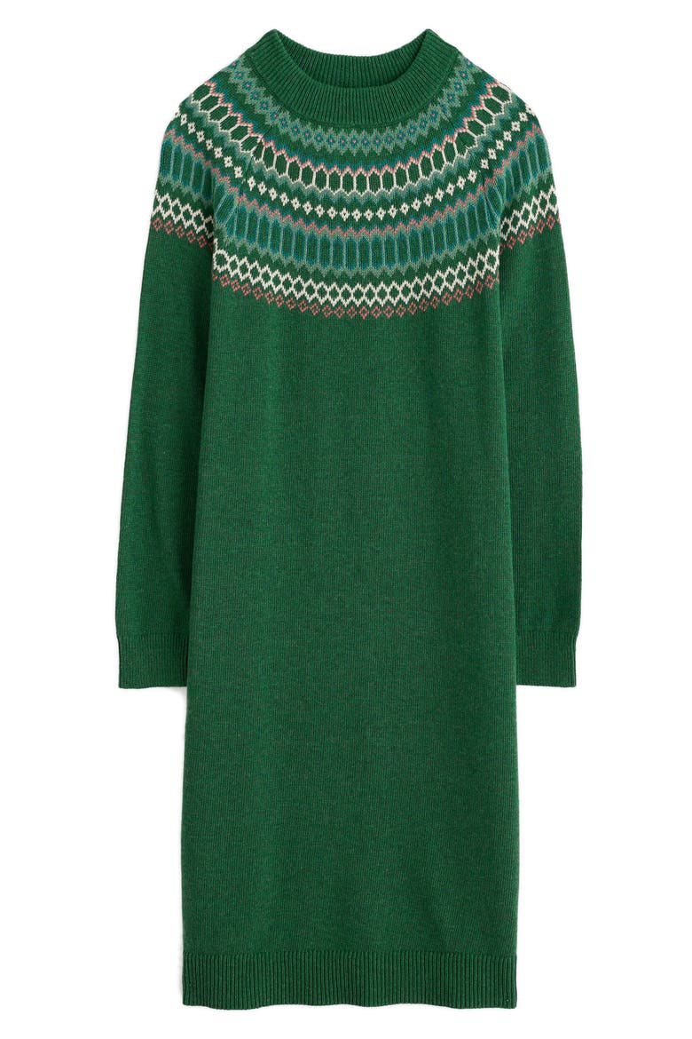 Bird Ring Long Sleeve Sweater Dress, Alternate, color, MODERNIST DARK FORAGE