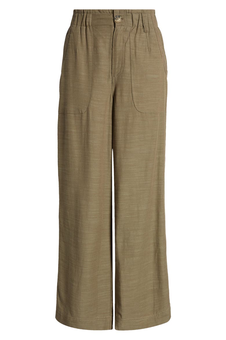 Sky Rise Wide Leg Pants, Alternate, color, OLIVE DRAB