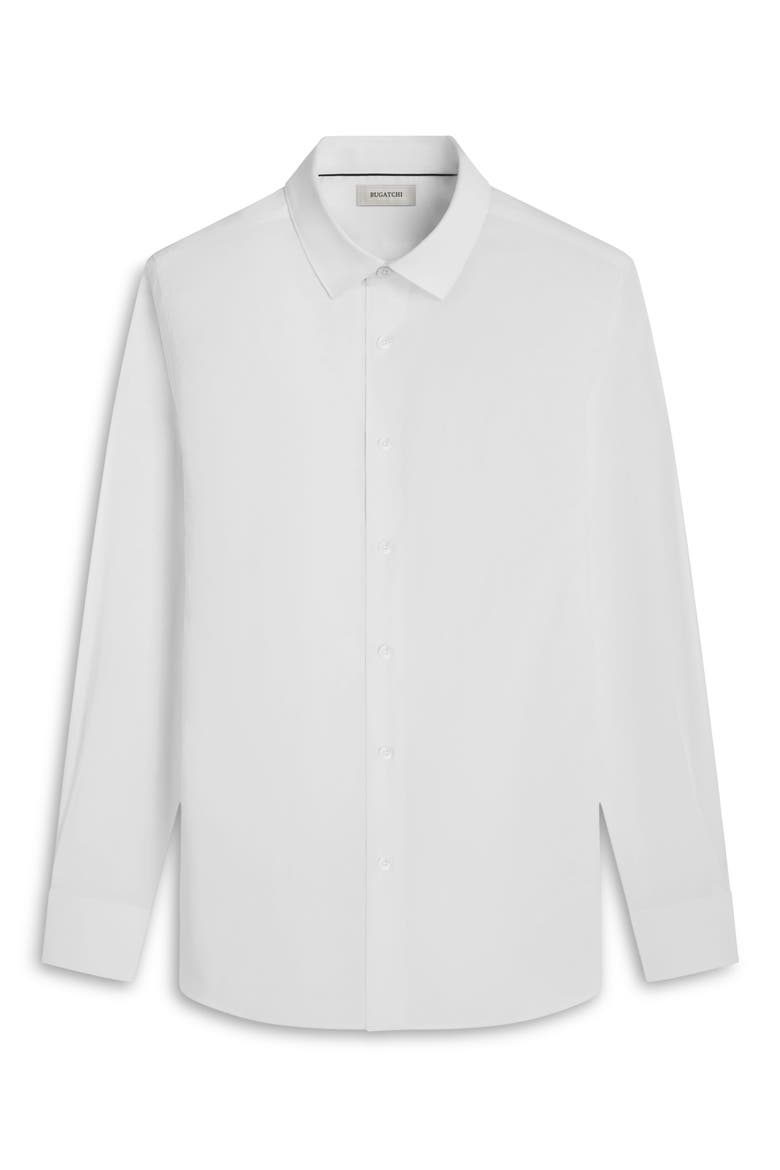 Julian Shaped Fit Stretch Cotton Button-Up Shirt, Alternate, color, WHITE
