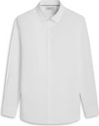 Bugatchi Julian Shaped Fit Stretch Cotton Button-Up Shirt