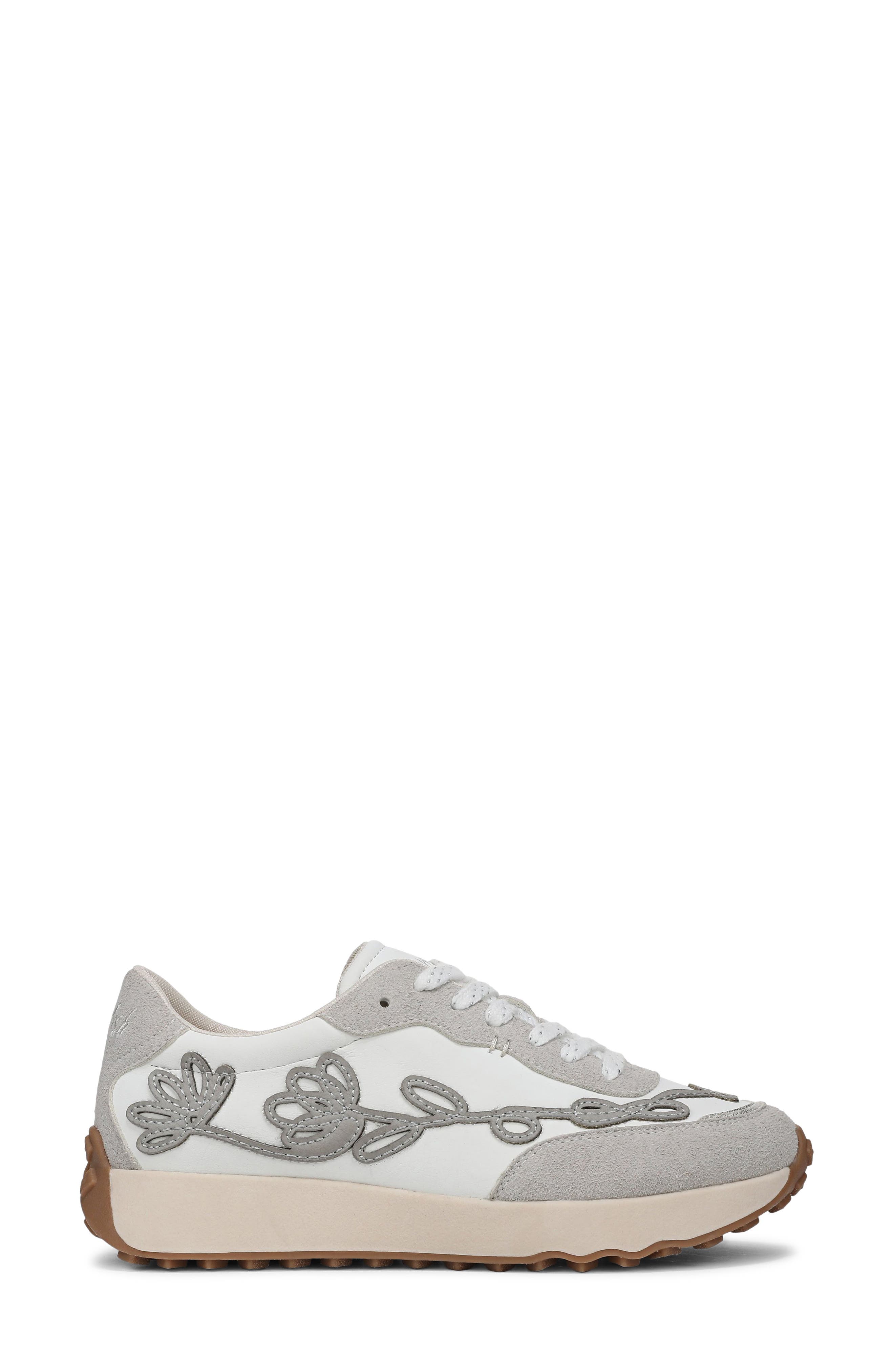 Driftbloom Sneaker, Alternate, color, WHITE FAUX LEATHER/ SUEDE