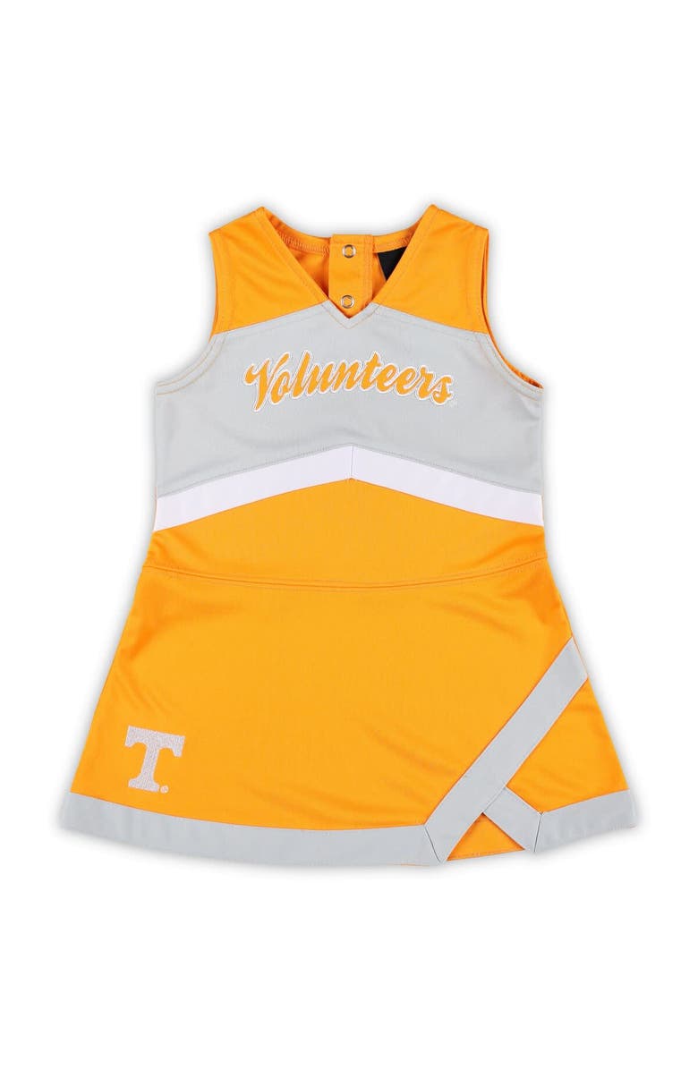 Outerstuff Girls Preschool Tennessee Orange Tennessee Volunteers Two-Piece Cheer Captain Jumper Dress & Bloomers Set, Alternate, color, 