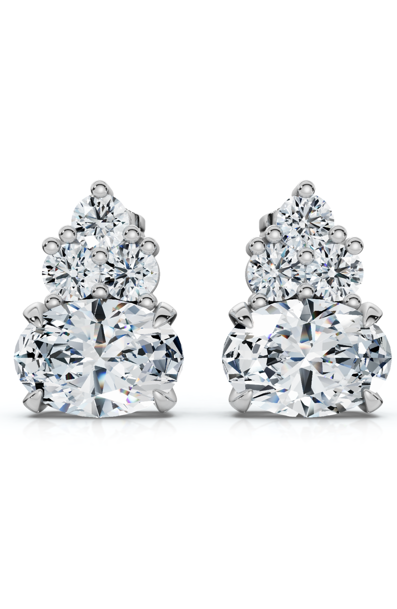 Bliss Diamond Certified 5Ct Oval Diamond Studs 14k Gold Lab Grown FG/VS, Main, color, 