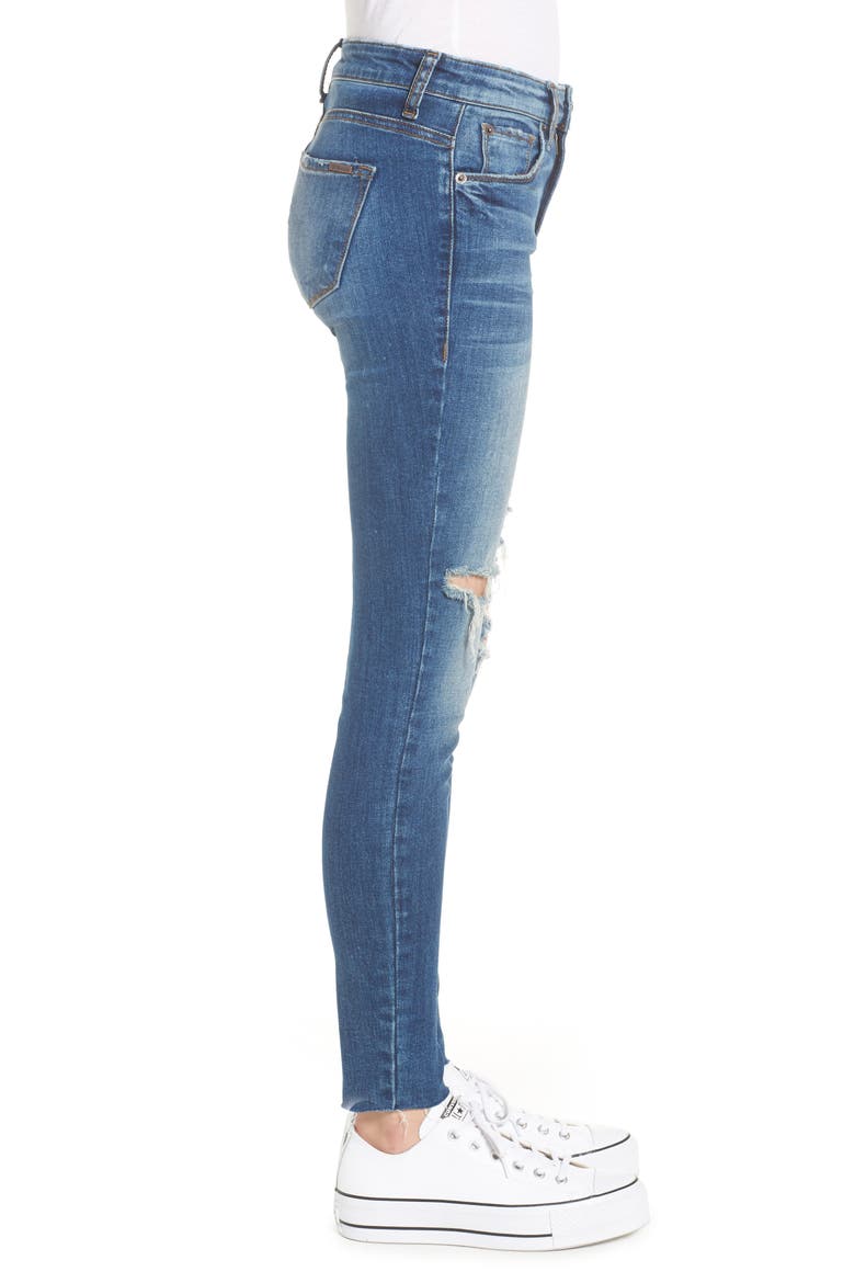 Emma Raw Hem Ankle Skinny Jeans, Alternate, color, NORTH STONE VIEW