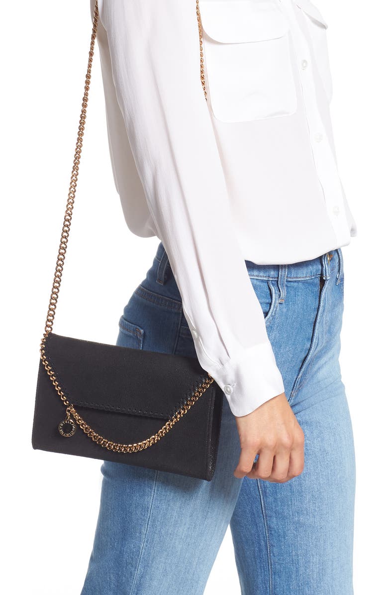 Stella McCartney Falabella Faux Leather Crossbody Bag, Alternate, color,