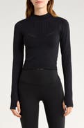 90 DEGREE BY REFLEX Porsha Seamless Long Sleeve Activewear Top