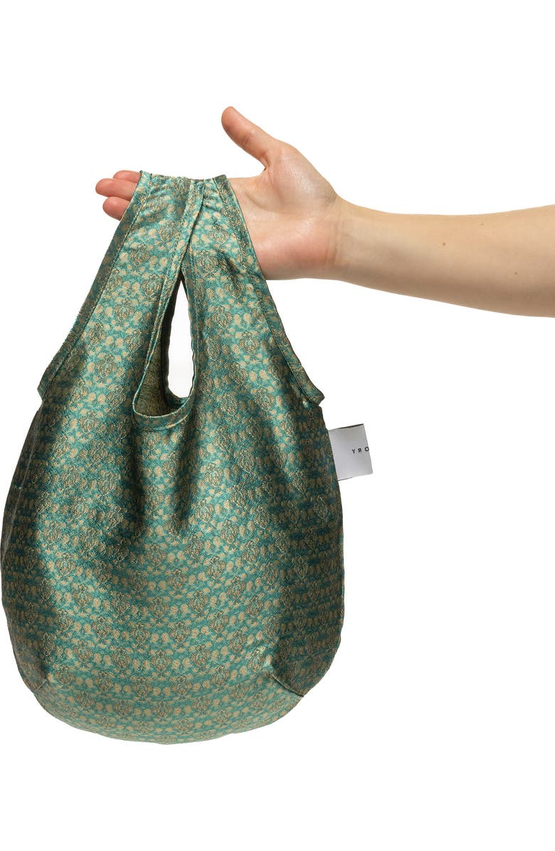 Priory Egg Tote - Deadstock Silk, Alternate, color,