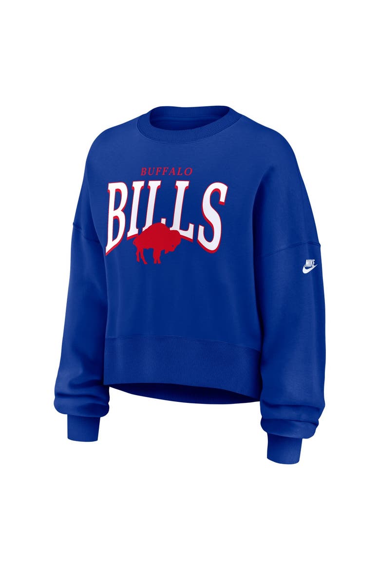 Women's Nike  Royal Buffalo Bills Oversized Phoenix Fleece Sweatshirt, Main, color, Royal