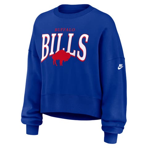 Women's Nike  Royal Buffalo Bills Oversized Phoenix Fleece Sweatshirt
