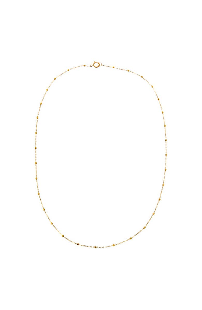 BY ADINA EDEN Dainty Ball Chain Necklace 14K, Alternate, color,