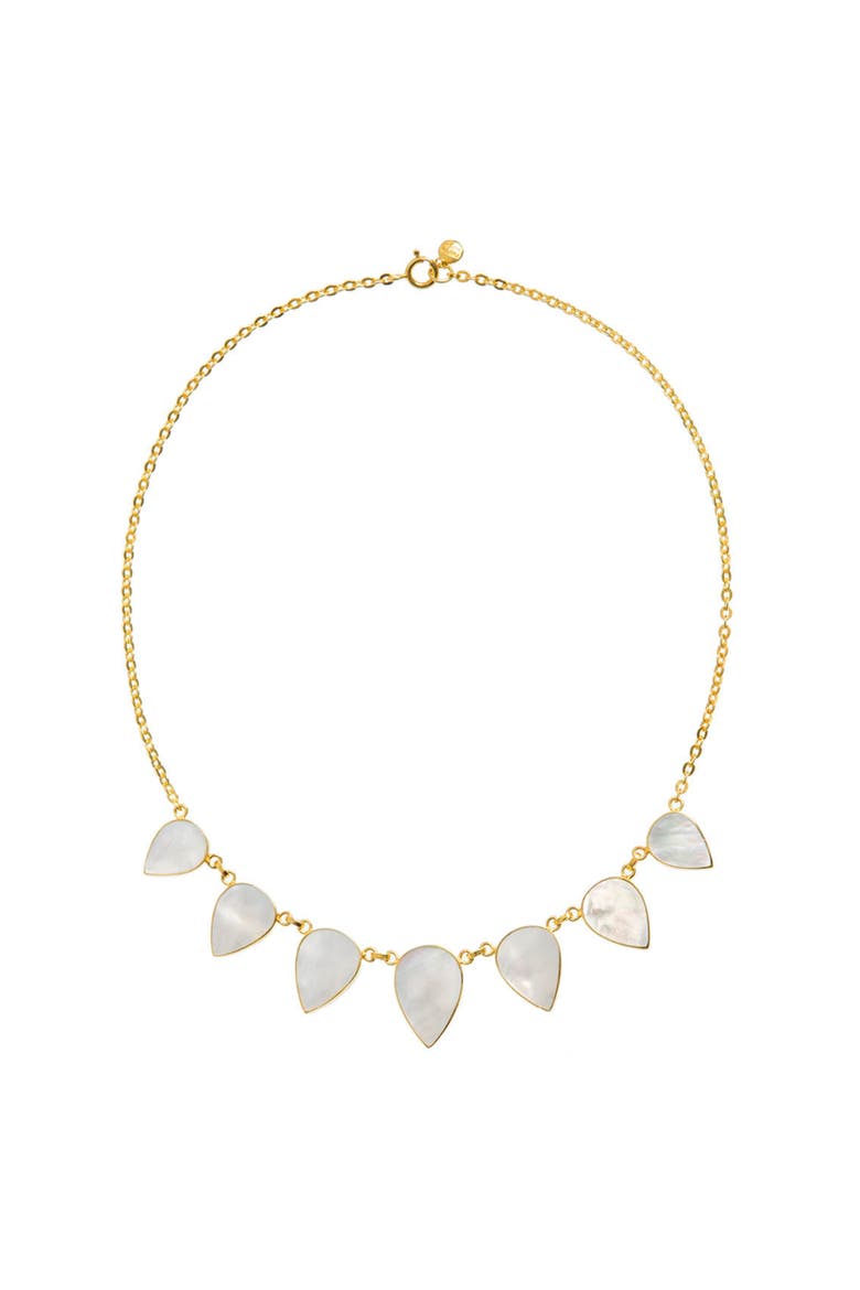Warrioress Small Mother of Pearl Necklace, Main, color, Small Pearl