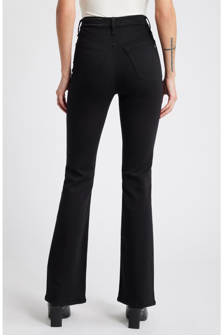 Flexi Peyton High Waist Bootcut Jeans, Alternate, color, BLACK