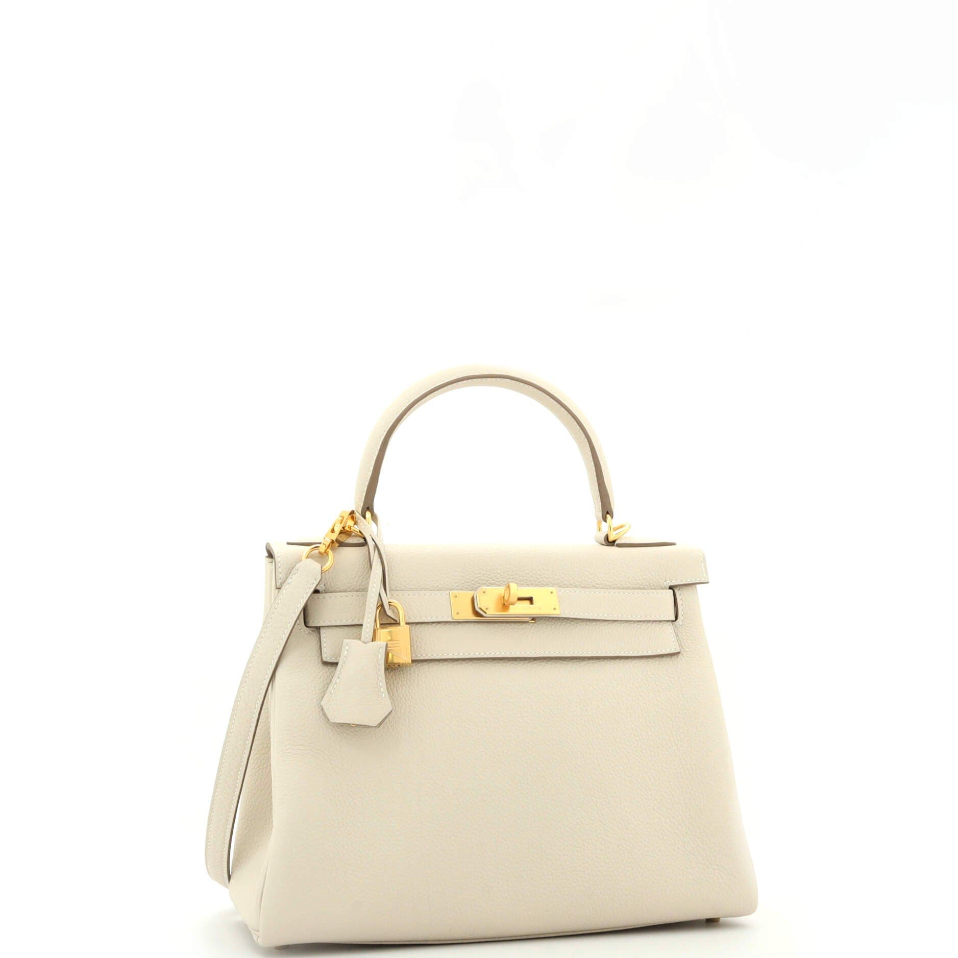 Pre-Owned Hermes Kelly Handbag Light Togo with Gold Hardware 28, Alternate, color, 