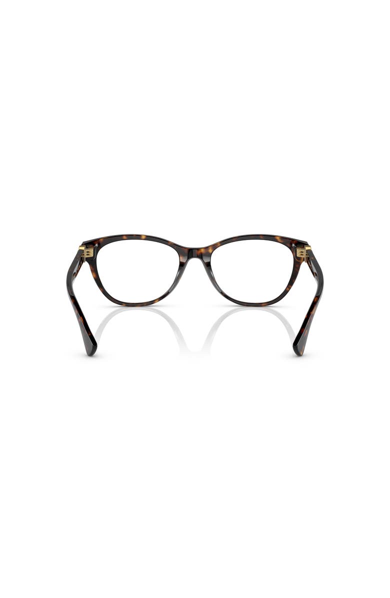 Versace 55mm Cat Eye optical glasses, Alternate, color, Tortoise