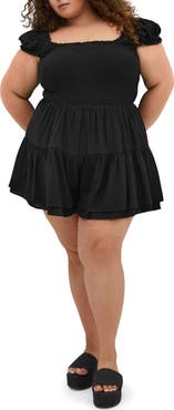 City Chic Zuri Short Sleeve Romper