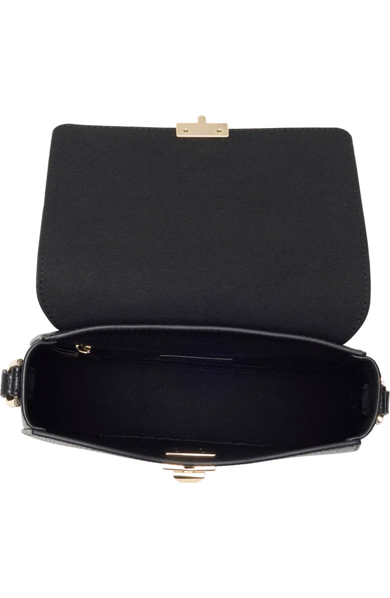 Furla Mini Glenn Leather Crossbody Bag, Alternate, color, Nero