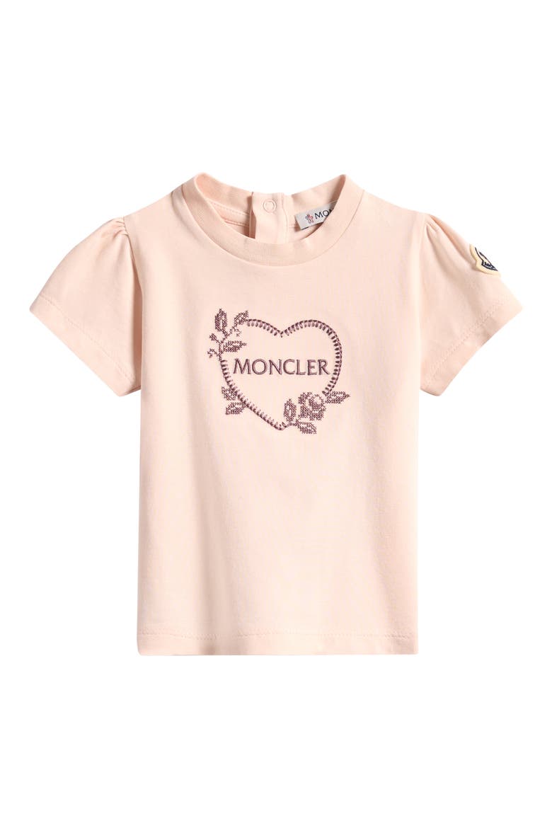 Kids' Heart Logo T-Shirt, Main, color, PINK