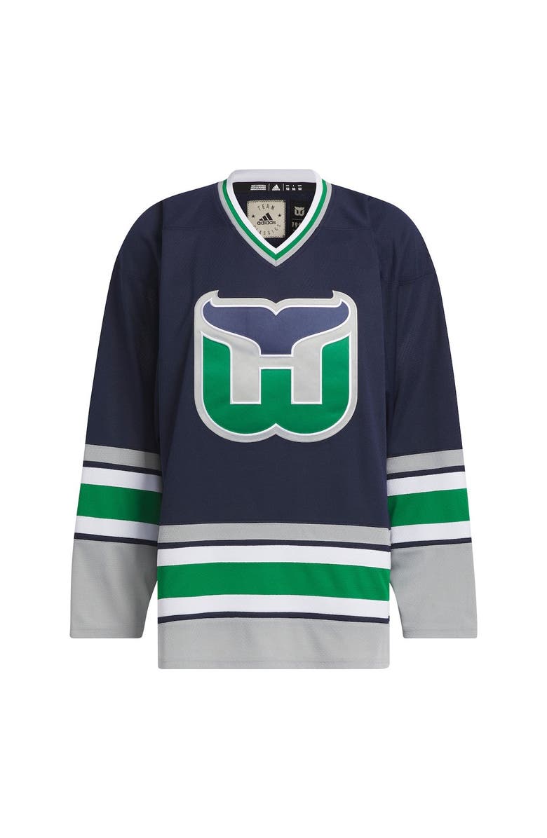 adidas Men's adidas  Navy Hartford Whalers Team Classic Jersey, Alternate, color, 