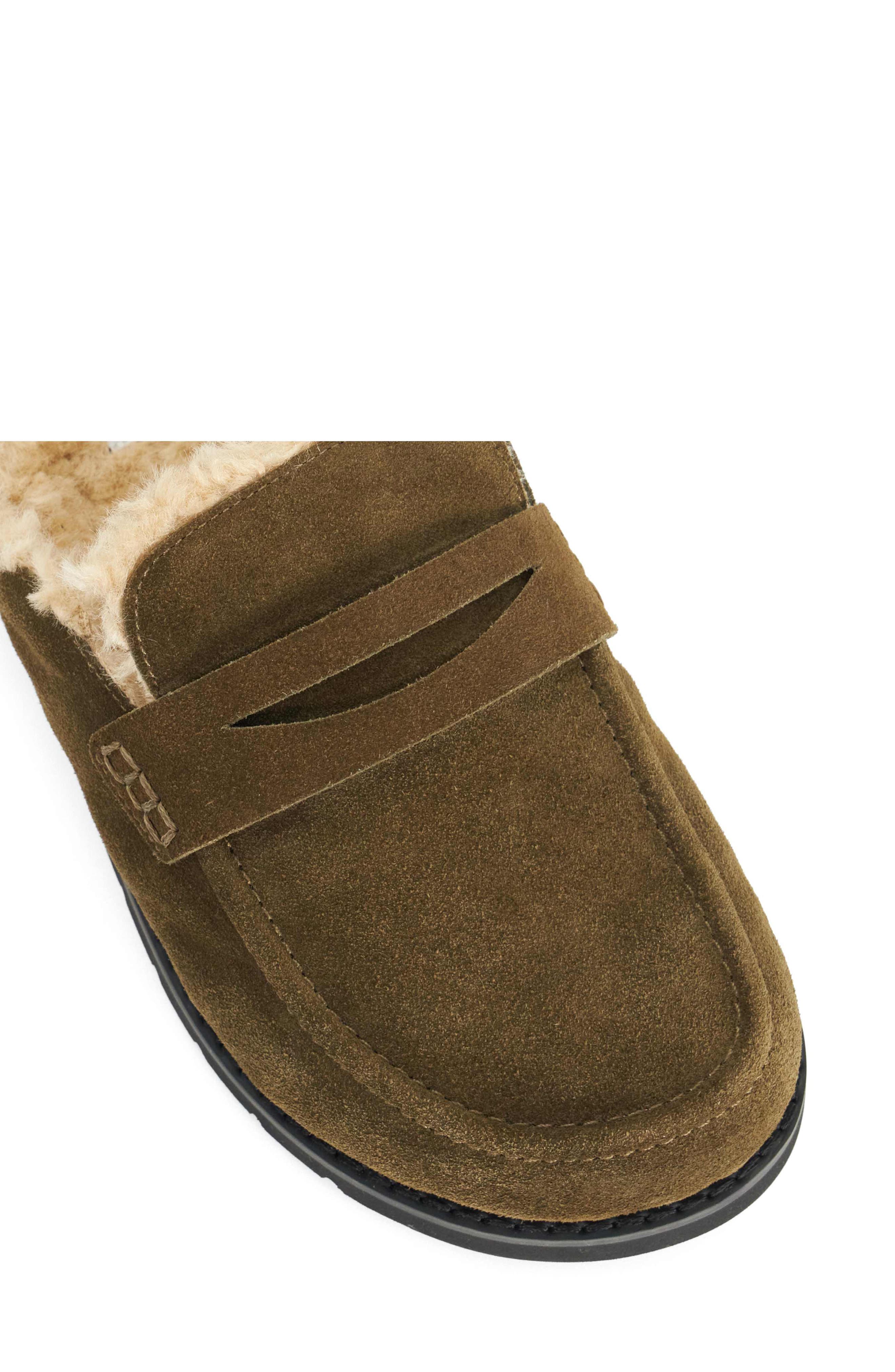 Goldy Faux Shearling Lined Mule, Alternate, color, KHAKI