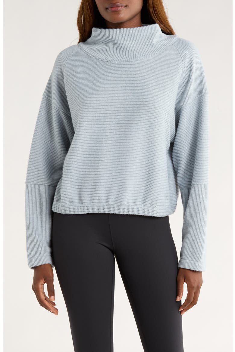 Olivia Cowl Neck Sweater, Main, color, QUARRY