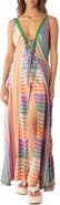 Maaji Lewis Mixed Stripe Cover-Up Maxi Dress