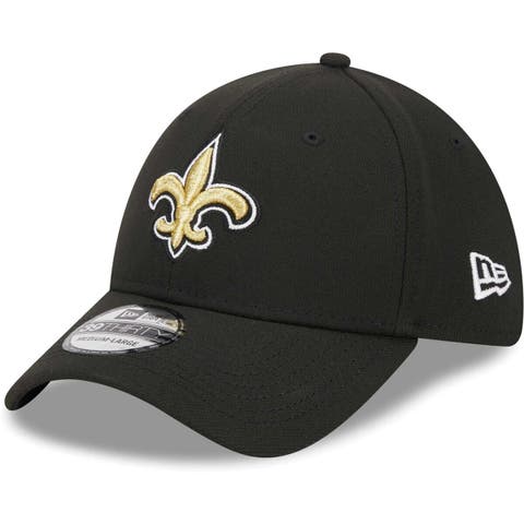 Men's New Era Black New Orleans Saints Main 39THIRTY Flex Hat