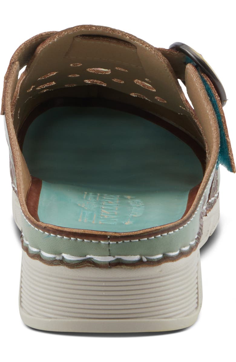 L'Artiste by Spring Step Sefton Clog, Alternate, color, Mint Green Multi