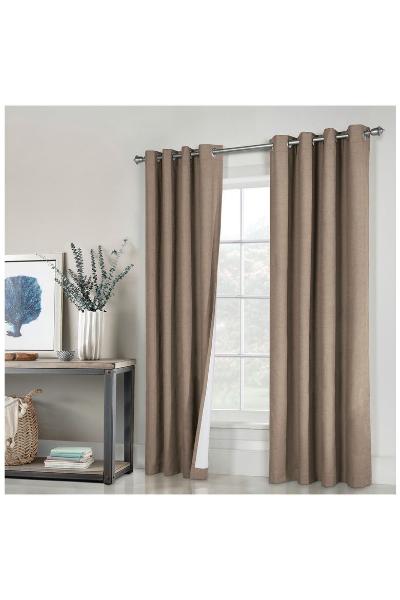 Indoor Curtain Panel, Alternate, color, PEBBLE
