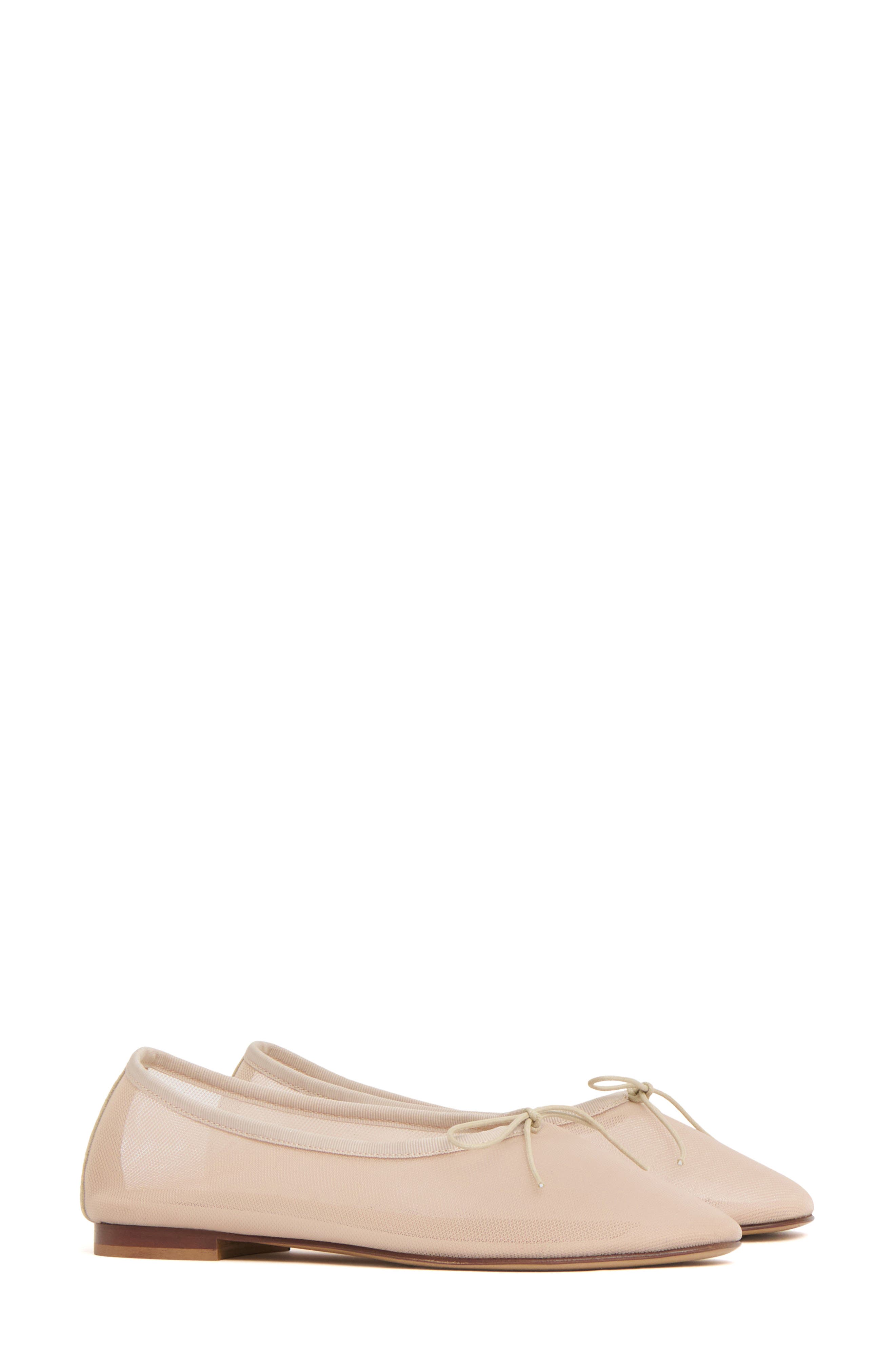 Mansur Gavriel Dream Mesh Ballerina Flat, Main, color, Beige
