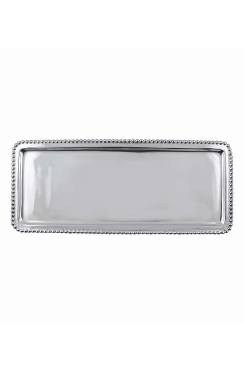 Beaded Rectangular Tray