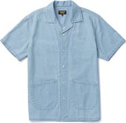 Seager Co Southpaw Whippersnapper Cotton Chambray Snap-Up Shirt