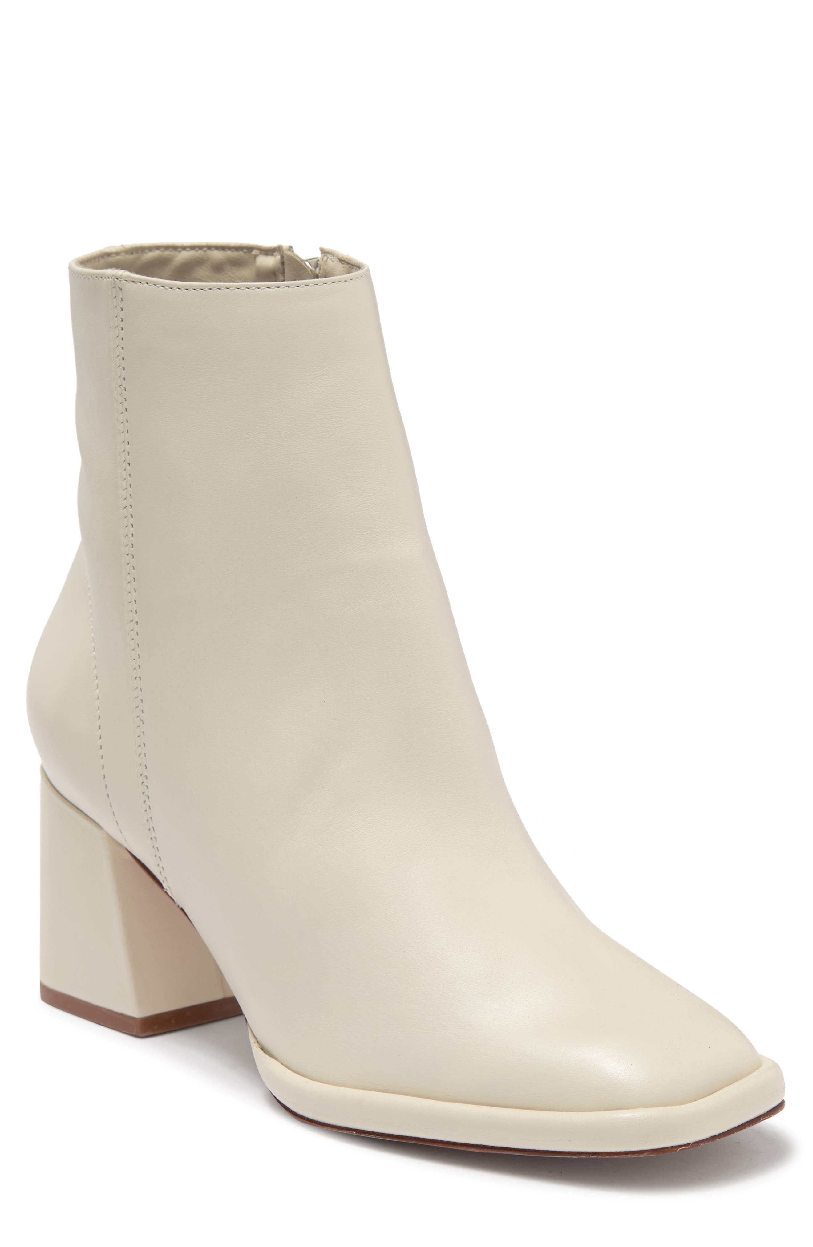 Schutz Mariane Leather Block Heel Zip Boot, Main, color, 