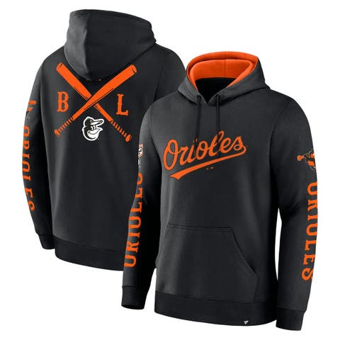Men's Fanatics  Black Baltimore Orioles Big City Legacy Fleece Pullover Hoodie