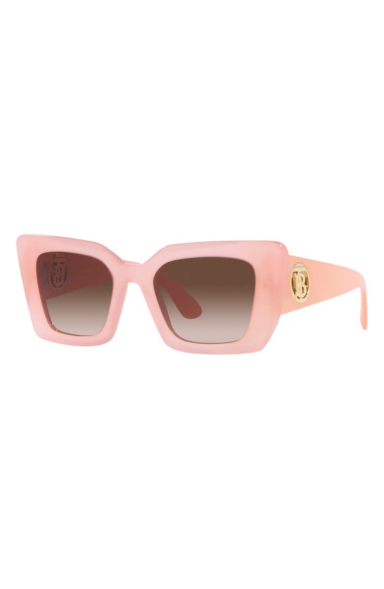 Burberry 51mm Square Sunglasses, Alternate, color, Pink