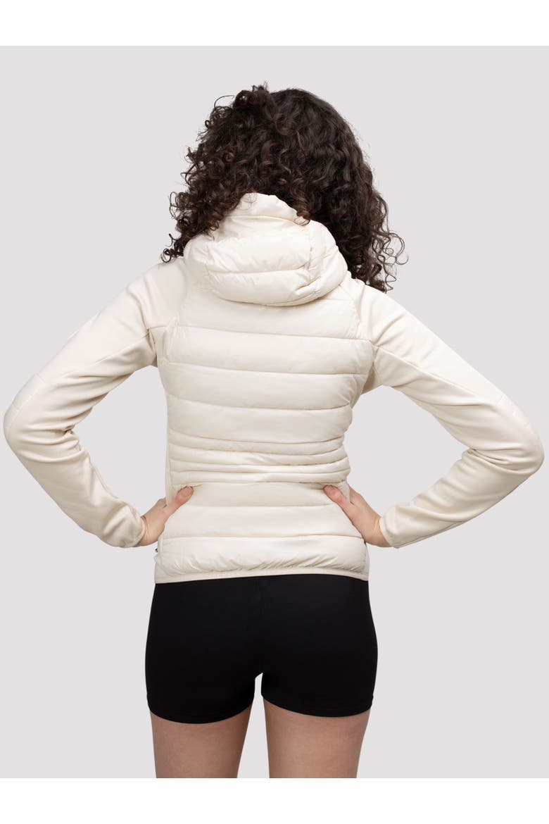 Calypso Hybrid Hooded Jacket, Alternate, color, Cream