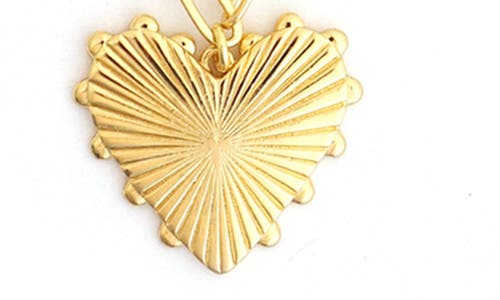 Panacea Heart Charm Necklace In Gold