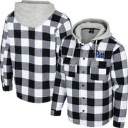 COLOSSEUM Men's Colosseum Black/White Pitt Panthers Buffalo Plaid Full-Zip Jacket