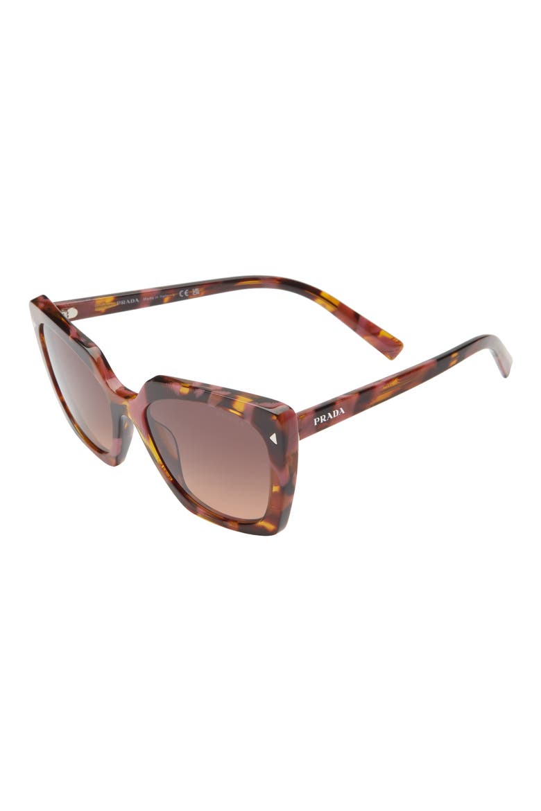 52mm Square Sunglasses, Alternate, color, GREY TORT