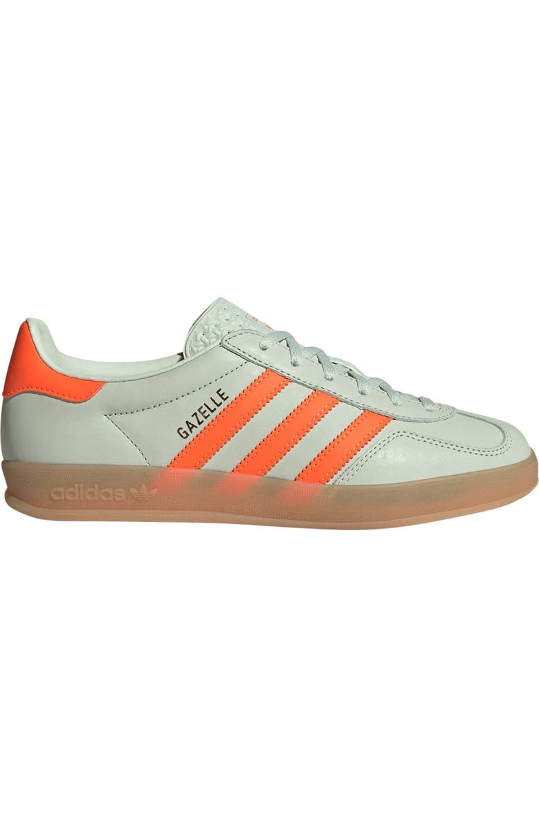 adidas Gazelle Indoor Sneaker, Alternate, color, Linen/Orange/ Gum