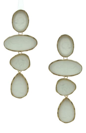 Olivia Welles Stepping Stone Drop Earrings In Multi