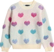 Ava & Yelly Kids' Ombre Heart Sweater